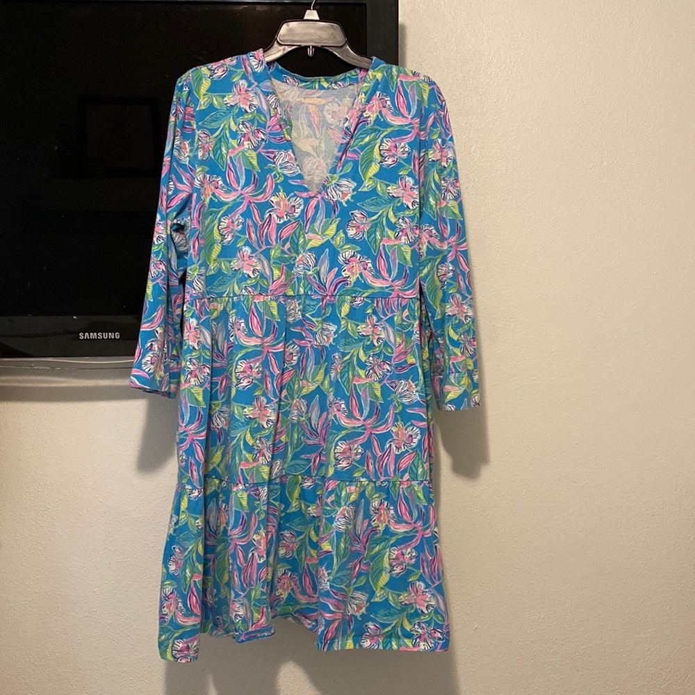 Lilly Pulitzer Alaina swing Dress Keep on Beleafing XXL